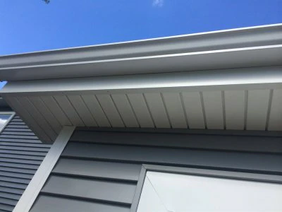 Gutters on house